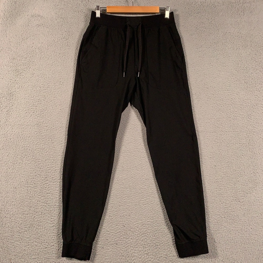 Lululemon ABC Jogger Pants Mens Medium Black Tapered Warpstreme Stretch Commuter